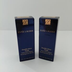 (2) Estee Lauder Double Wear Nude Foundation Color: 7N1 Deep Amber